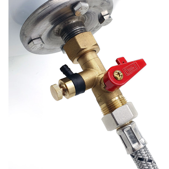 3/4 Expansion Vessel Service Valve For Potable Vessels (Saves you time and money when servicing or replacing a vessel!) - Tesla
