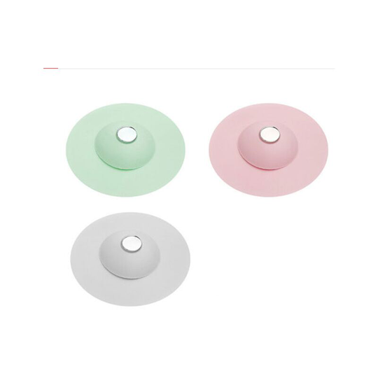 Floor drain cover 3pcs silicone bathroom filter sink sewer kitchen sink sealing cover Bathroom steel flying Floor drain cover Random color
