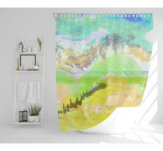Dimitria Polyester Shower Curtain Set