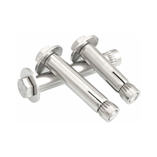 10 Pack) Expansion Screw Bolts M6 x 80mm 304 Stainless Steel External Hex Nut Expansion Sleeve Anchor Bolt Heavy Duty Fixing Anchors