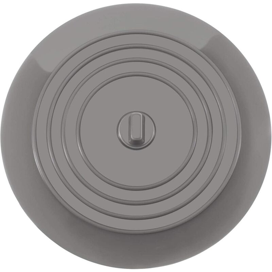 Silicone Tub Stopper Sink Stopper Kitchen Sink Stopper 15.3CM Diameter for Kitchens, Bathrooms & Laundries Universal Drain Plug (1 pcs, Gray)