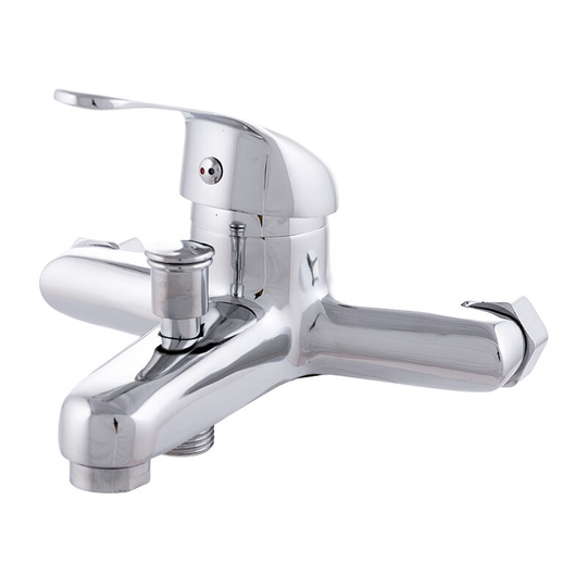 Bathtub Faucet Zinc Alloy, Chrome, Hot-Cold Water, Low Spout, Single-lever [QLI-FA-5503] (QLI-FA-5503)