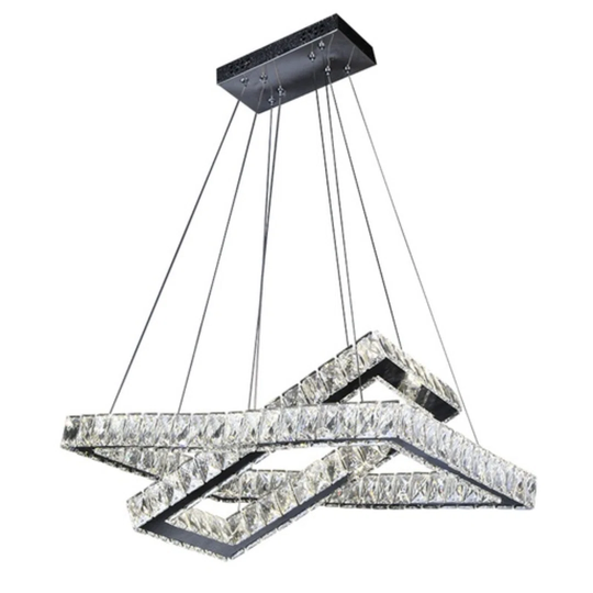 Chetram 1-Light Crystal LED Chandelier