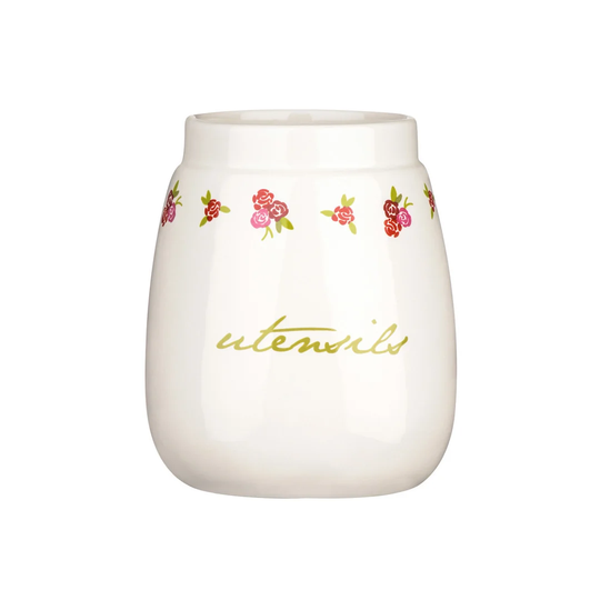 Rose Utensil Jar