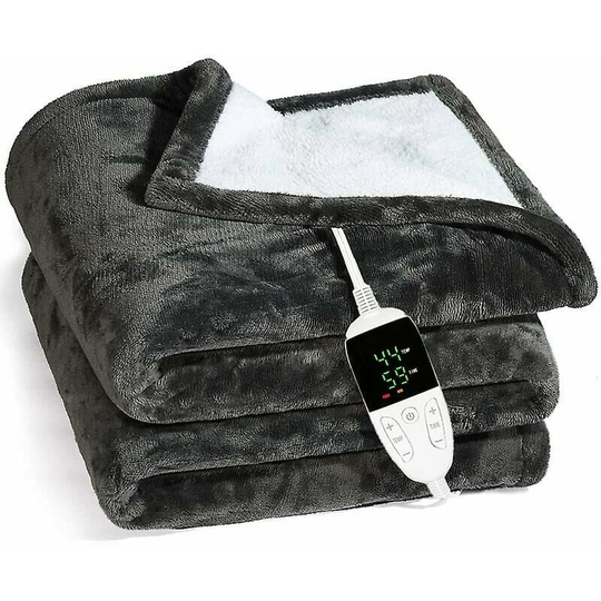 Heating Blanket, Machine Washable Extremely Soft And Comfortable Electric Blanket Fast Heating With Manual Controls
