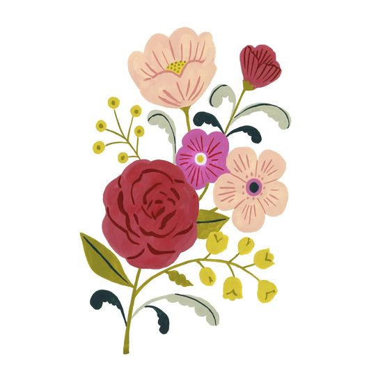 Simple Flora I by Victoria Borges - Wrapped Canvas Painting