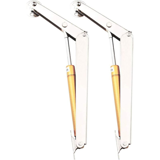 2 pcs Cabinet Gas Spring Cold Rolled Steel Original Gas Struts 200N Hydraulic Gas Strut Gas Springs Cover for Cabinet Doors Toy Chests(Silver)