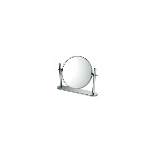 Omega Polished Chrome 220mm Round 3x Magnification Swivel Vanity Mirror - Chrome