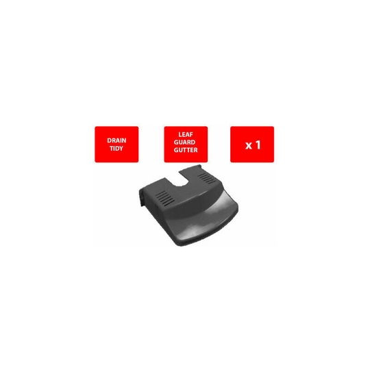Drain cover - plastic - drain tidy - leaves - black - guard gutter - strong