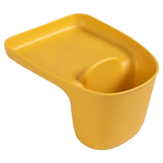 Kitchen Sink Drain Storage Basket Suction Stop Support Kitchen Supplies Dinner Cloth Randlets Debris Storage Cart (Light Yellow