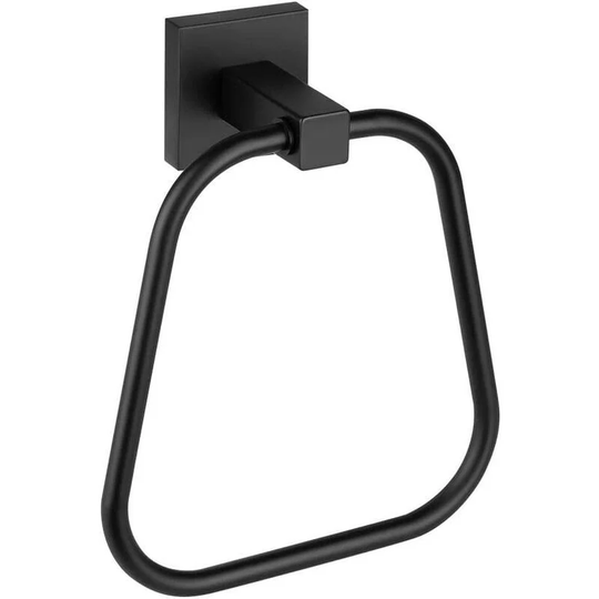 Bathroom Towel Holder Round Black Rustic Hand Towel Ring Wall Mount Heavy Duty Bath Towel Rack SUS304 Stainless Steel Towel Hanger Bathroom