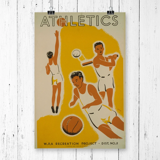 'Vintage WPA Athletics' Vintage Advertisement
