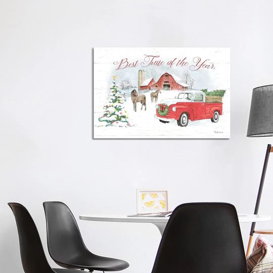 Farmhouse Holidays V by Beth Grove - Wrapped Canvas Graphic Art