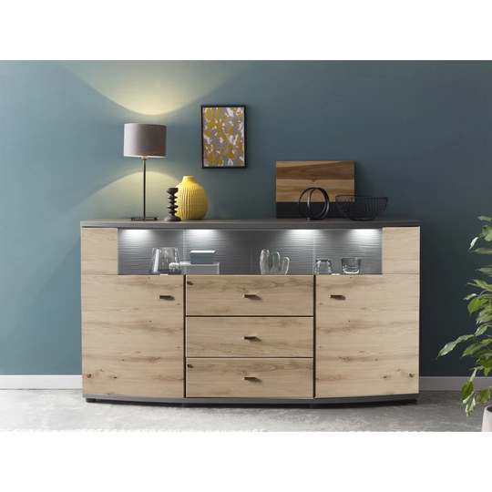 Dera 85 Display Sideboard Cabinet With Led