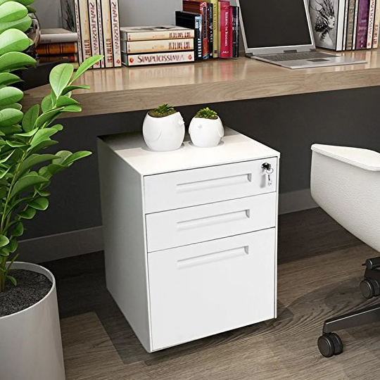 Mysliwiec 3 Drawer Filing Cabinet