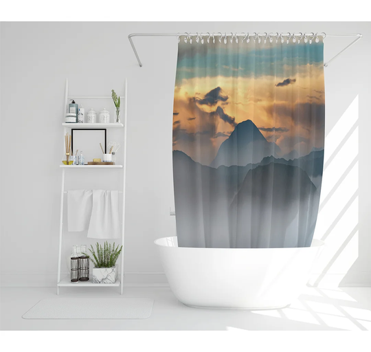 Elizabel Polyester Shower Curtain