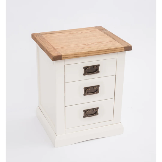 Dominic 3 Drawer Bedside Table