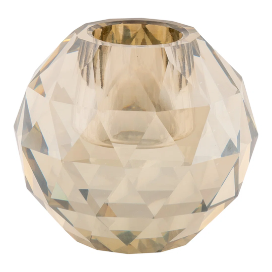 Candle Holder - Candle Holder Round In Glass Diameter 6X5 Cm
