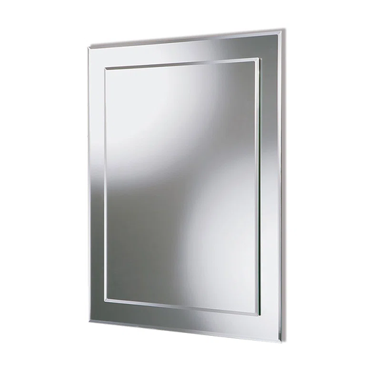 Marciniak Glass Framed Wall Mounted Bathroom Mirror in Clear