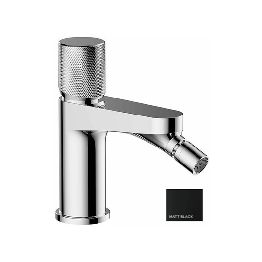 RAK - Amalfi Bidet Mixer Tap - Matt Black - Matt Black