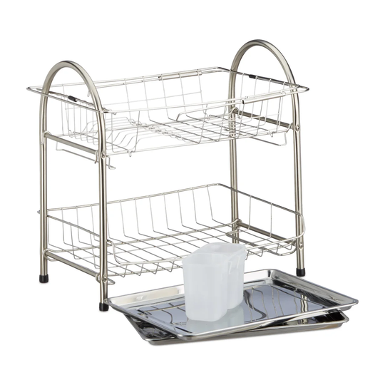 Stjohn 2 Tier Stainless Steel Dish Rack