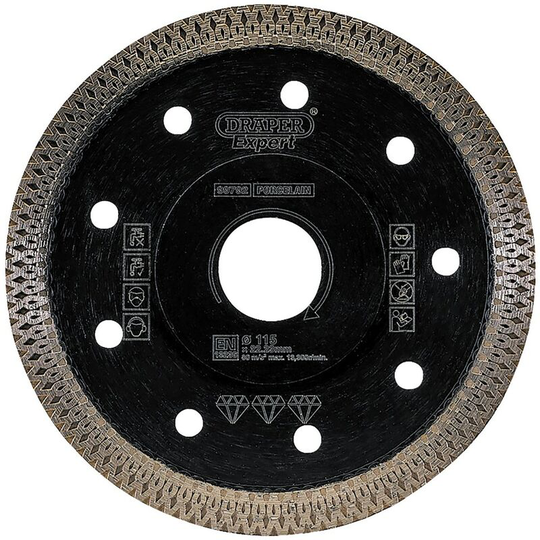 Draper 99792 - Turbo-X Porcelain Diamond Blade (115mm)