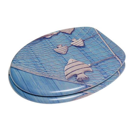 Seafaring Elongated Toilet Seat