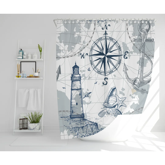 Annalise Polyester Shower Curtain Set