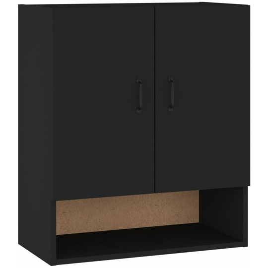Vidaxl - Wall Cabinet Black 60x31x70 cm Engineered Wood Black