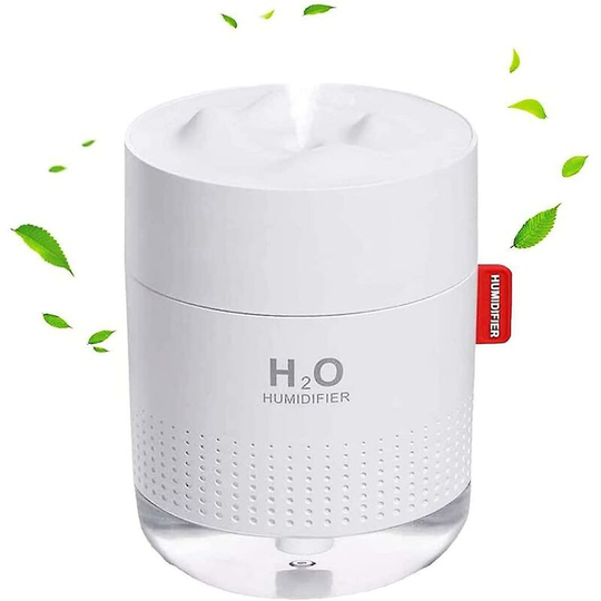 Sunflowergb - Plant Humidifier, Quiet Portable Humidifier, 500ml Quiet Air Humidifier with Two Adjustable Mist Modes and with Night Light, Waterless