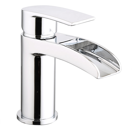 NRG - Waterfall Basin Sink Mixer Tap Chrome Bathroom Lever Faucet