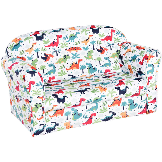 Kids Chair Armchair Double Sofa Seat Children Furniture 3 Years+ 50kg - Multi-colored - Homcom