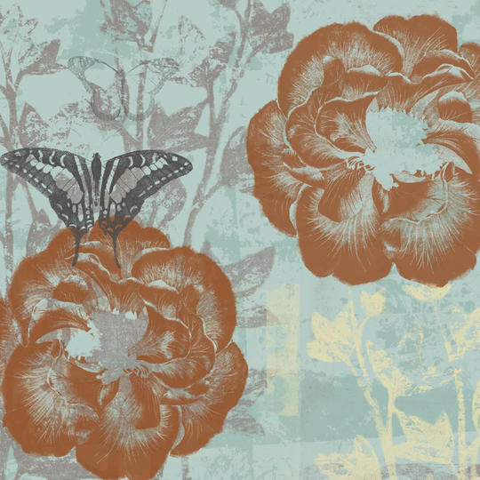 Teal Garden I by Jennifer Goldberger - Wrapped Canvas Graphic Art