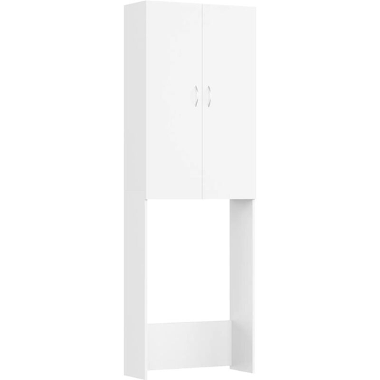 Washing Machine Cabinet White 64x25.5x190 cm Vidaxl white
