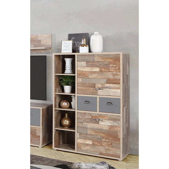 Skaghi 2 - Drawer 2 - Door Cabinet Accent Chest