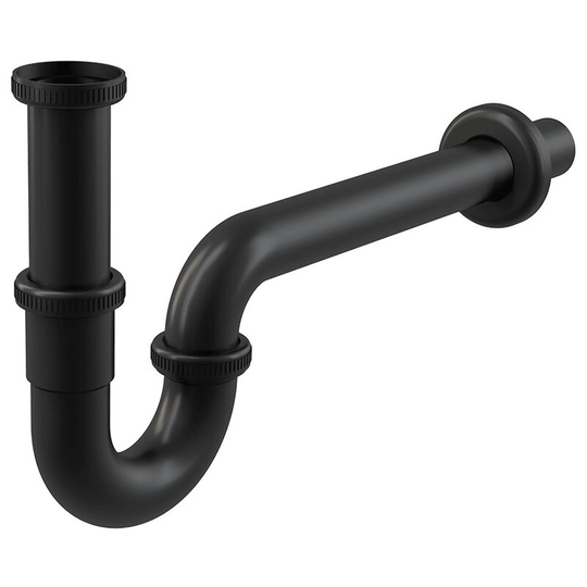 Alca - Sink trap DN32 U-shaped with 5/4 connection nut, matt black (A4320BLACK)
