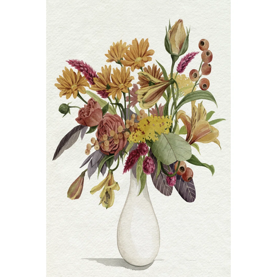 End of Season Bouquet I - Unframed Painting