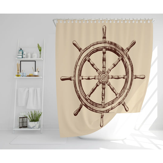 Michael 2 Piece Polyester Shower Curtain Set