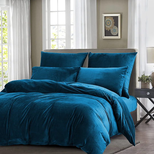Cristhian Crushed Velvet Duvet Cover Set