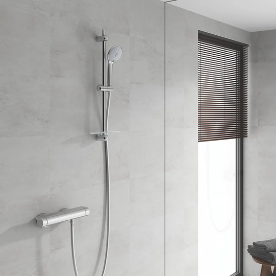 GROHE Grohtherm 2000 Thermostatic shower mixer 1/2" with shower set Chrome 34195001