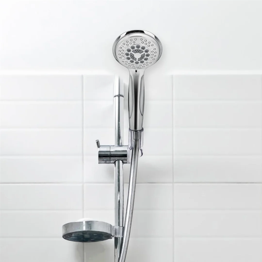Shower Head Hand Shower with 5 Functions - Universal Shower Head with Environmentally Friendly Water Stop Function