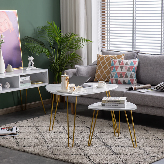 Jurnee 3 Legs 2 Piece Coffee Table Set
