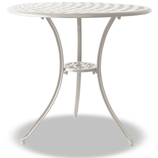 Oshowa Garden & Patio White Cast Aluminium Bistro Table - Homeology