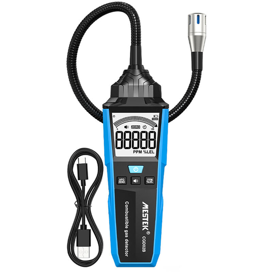 Handheld Combustible Gases Leak Detector Natural Gases Leakage Analyzer Tester Portable Gases Leak Location Determine Meter with Sound and Light