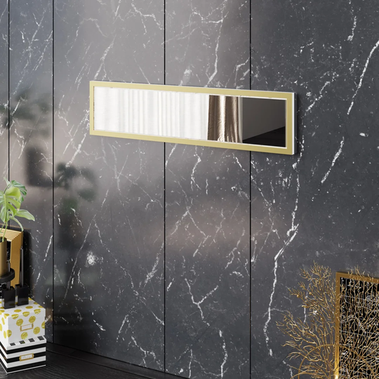 Cowley Wood Framed Wall Mounted Accent Mirror in White