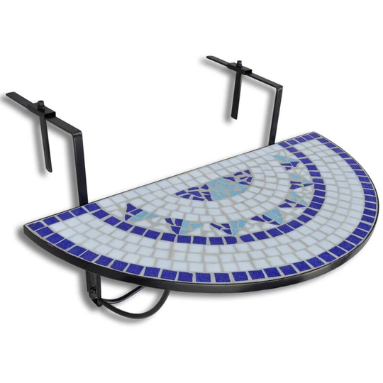 Arana Folding Iron Balcony Table by Dakota Fields Multicolour