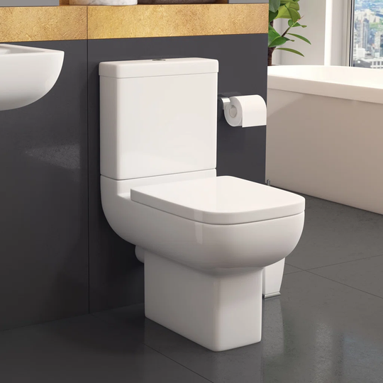 K-Vit Options 600 Comfort Height Toilet & Cistern with Soft Close Seat