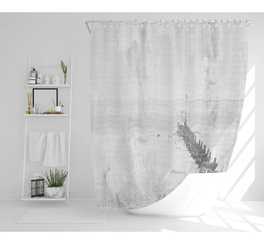 Beach Front Designer Shower Curtain