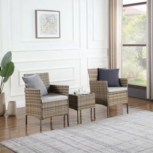 Emilee 2 Seater Rattan Conversation Set