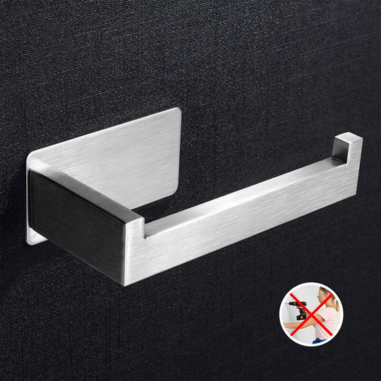 Toilet paper holder, no drilling, self-adhesive hygienic paper holder, stainless steel toilet paper holder, toilet paper holder, paper towel, paper